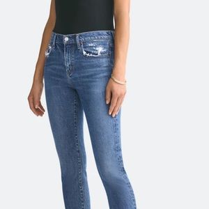 Agolde Toni mid-rise ankle cut straight leg jeans